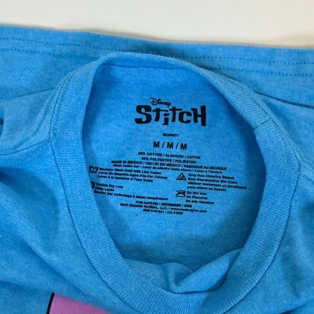 NWT Blue Disney Lilo & Stitch Surfing T-Shirt Youth Medium